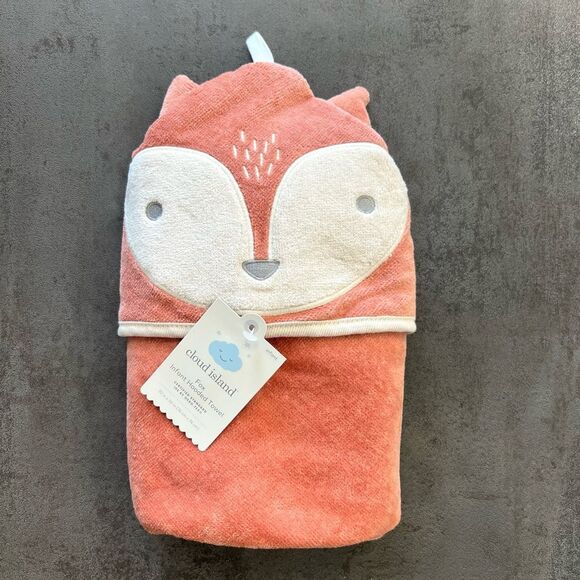 NWT Cloud Island Fox Hooded Towel - Picture 1 of 4